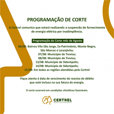 Programação de Corte