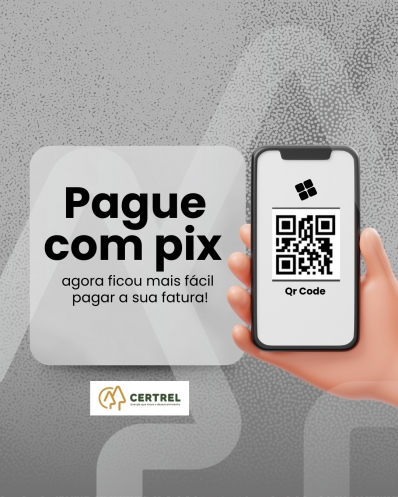 Novidade! Pagamento via pix